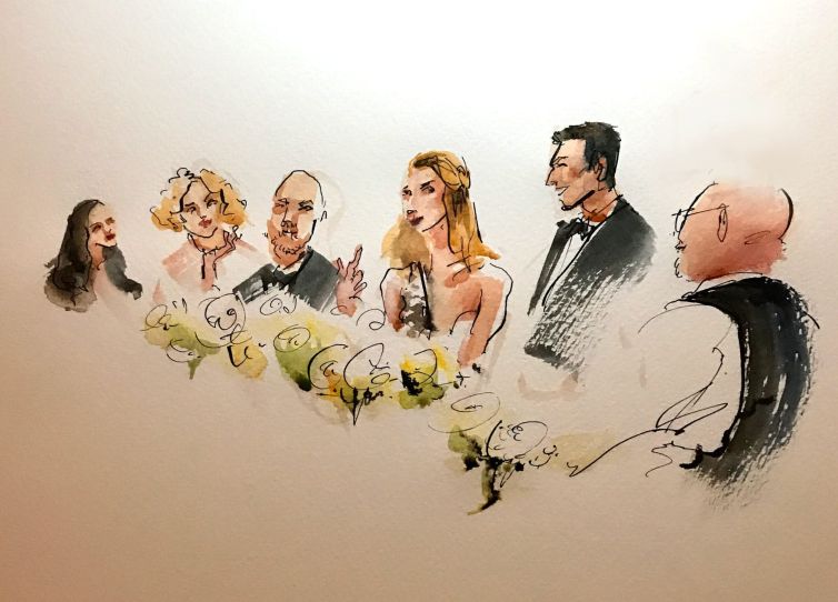 live-wedding-illustration-artist-painter-dinner-sketch