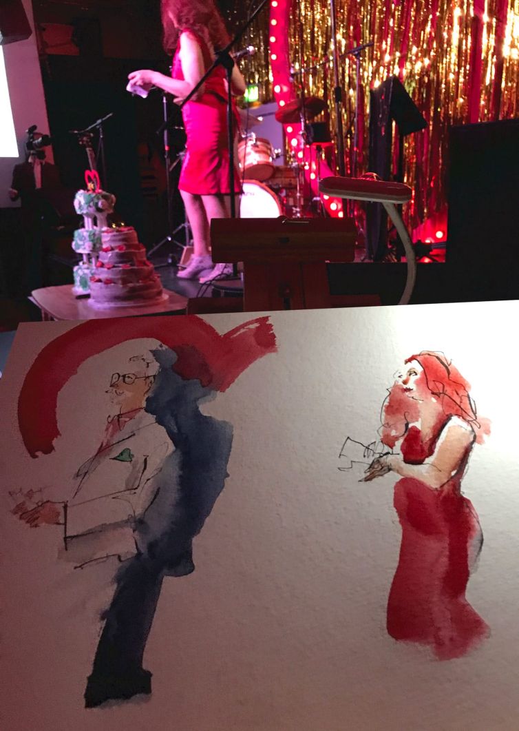 live-wedding-illustrator-sketching-portraits