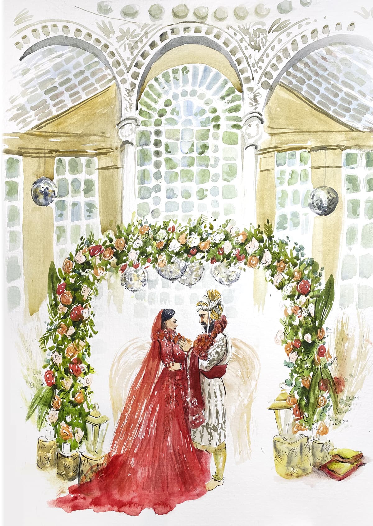 live wedding painting uk artist